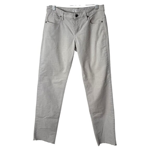 Carve Design Womens Corduroy Pants Light Grey Frayed Hem Size 4 - Picture 1 of 7